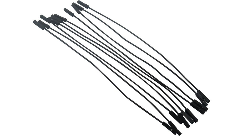 Jumper Wire, Female to Female, Pack of 10 pieces, 150 mm, Black